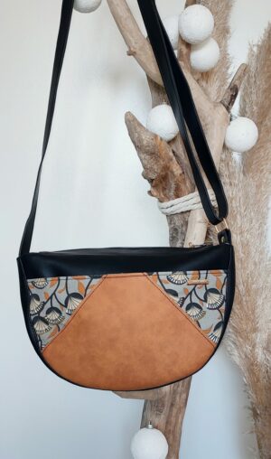 Sac Graziella noir et Camel