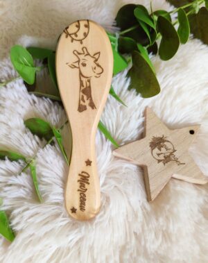 Brosse à cheveux pour bébé personnalisable