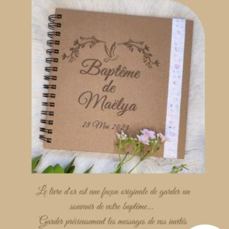 Livre d'or anniversaire , baptême, retraite