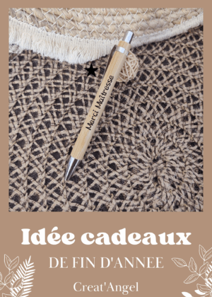 stylo en bambou personnalisé