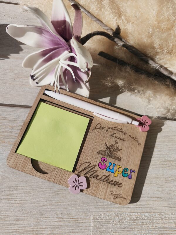 bloc-notes en bois personnalisé – Image 6