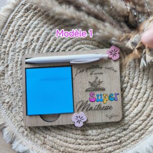 bloc-notes en bois personnalisé
