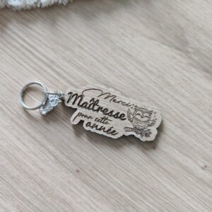 porte clé ''merci pour cette chouette année''