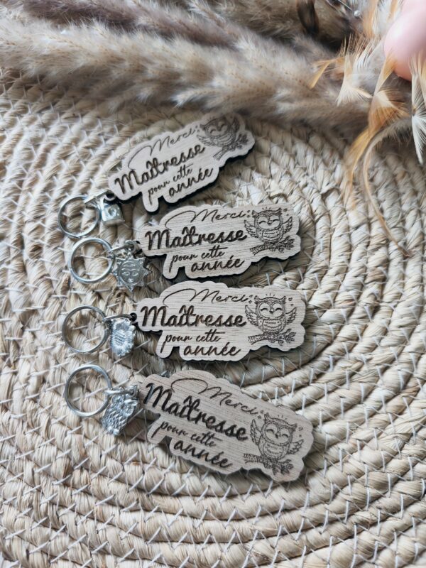 porte clé ''merci pour cette chouette année'' – Image 2