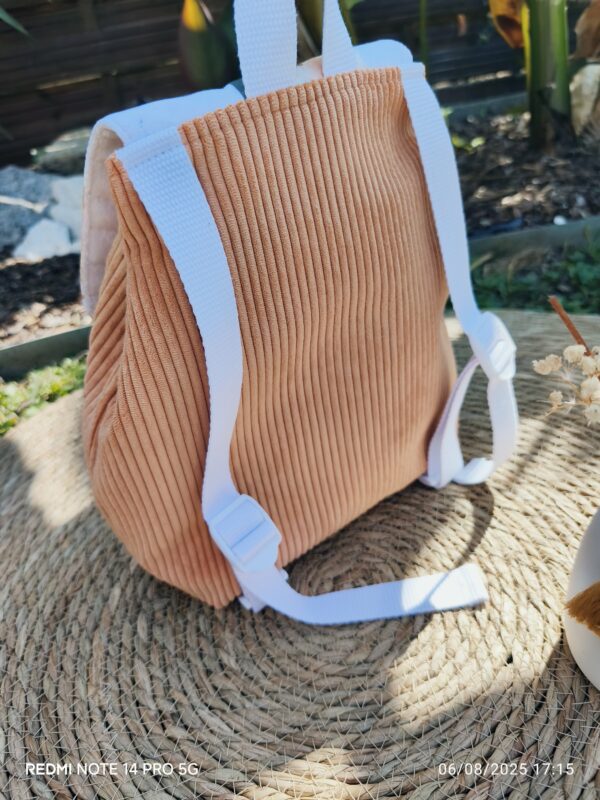 Sac à dos velour côtelé personnalisable – Image 11