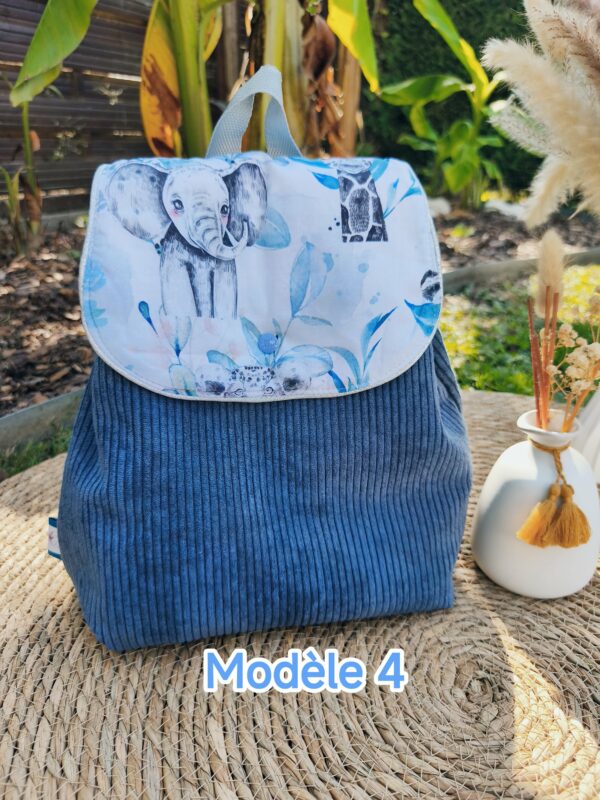 Sac à dos velour côtelé personnalisable – Image 5