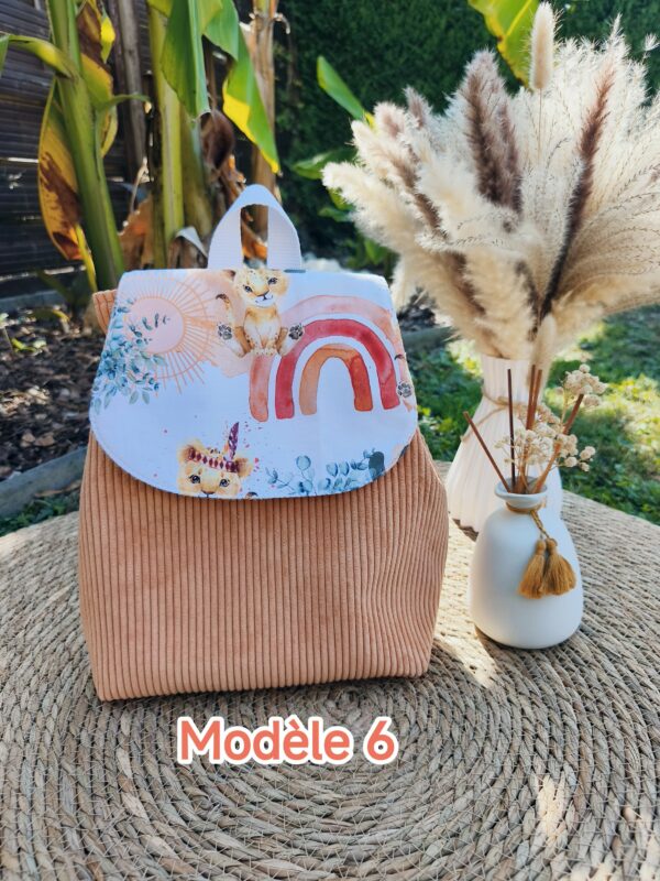 Sac à dos velour côtelé personnalisable – Image 7